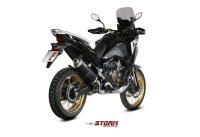 Storm by MIVV OVAL Edelstahl schwarz HONDA CRF 1100 L AFRICA TWIN 20-21