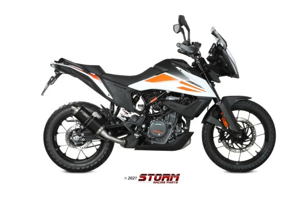 Storm by MIVV OVAL Edelstahl schwarz KTM 390 ADVENTURE 20 - 21