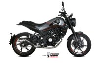 MIVV X-M1 Edelstahl schwarz Benelli Leoncino 125 22-