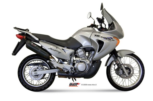 MIVV Suono Edelstahl schwarz Honda XLV 650 Transalp 00-04