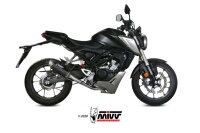 MIVV GPPro Edelstahl schwarz Honda CB 125 R 18-20