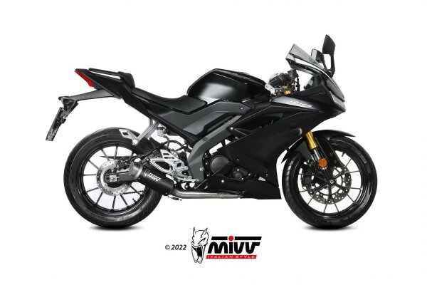 MIVV GPPro Edelstahl schwarz YAMAHA MT 125 20-24 - YZF-R 125 19-24