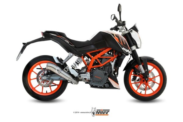 MIVV Ghibli Edelstahl KTM 390 Duke 13-16