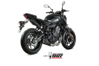 MIVV DELTA RACE Edelstahl Schwarz YAMAHA MT-07/FZ-07 21-23