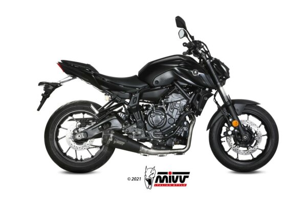MIVV DELTA RACE Edelstahl Schwarz YAMAHA MT-07/ 21-24
