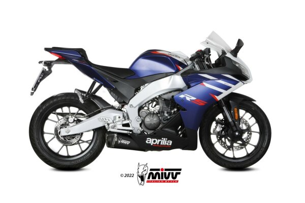 MIVV DELTA RACE Edelstahl schwarz APRILIA RS 125 21-24