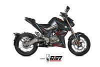MIVV X-M1 Edelstahl schwarz Zontes ZT 125 U/G1 21-22