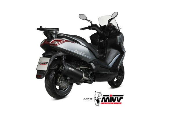 MIVV MOVER Edelstahl schwarz KYMCO Downtown 350 16-20