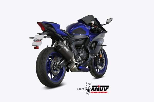 MIVV SR-1 Titan schwarz mit Carbonendkappe YAMAHA R7 22-24