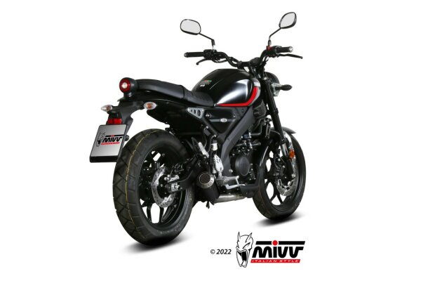 MIVV MK3 Edelstahl schwarz YAMAHA XSR 125 22-24