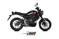 MIVV MK3 Edelstahl schwarz YAMAHA XSR 125 22-24