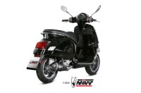 MIVV DELTA RACE Edelstahl schwarz PIAGGIO VESPA GTS 300...