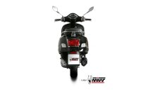 MIVV DELTA RACE Edelstahl schwarz PIAGGIO VESPA GTS 300 21-23