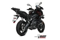 MIVV OVAL Edelstahl schwarz KAWASAKI VERSYS 650 21-23