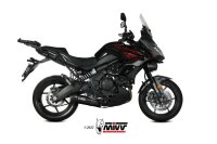 MIVV OVAL Edelstahl schwarz KAWASAKI VERSYS 650 21-23
