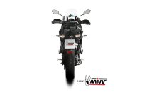 MIVV OVAL Edelstahl schwarz KAWASAKI VERSYS 650 21-23