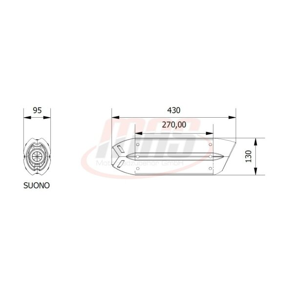 MIVV Suono Edelstahl schwarz Yamaha YZF-R 125 14-16 - MT-125 15-16