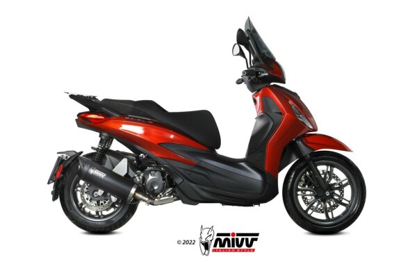 MIVV MOVER Edelstahl schwarz PIAGGIO BEVERLY 400 17-24