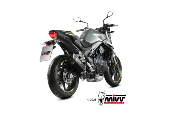 MIVV SR-1 Edelstahl schwarz HONDA CB 750 HORNET 23-26