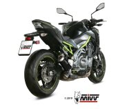 MIVV MK3 Edelstahl schwarz KAWASAKI Z900 A2 17-25