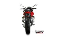 MIVV DELTA RACE Edelstahl schwarz MOTO GUZZI V100 MANDELLO 22-25