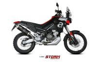 Storm by MIVV Oval Edelstahl schwarz APRILIA TUAREG 660...