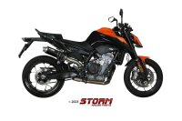 Storm by MIVV GP Edelstah schwarz KTM 790-890 DUKE 18-23