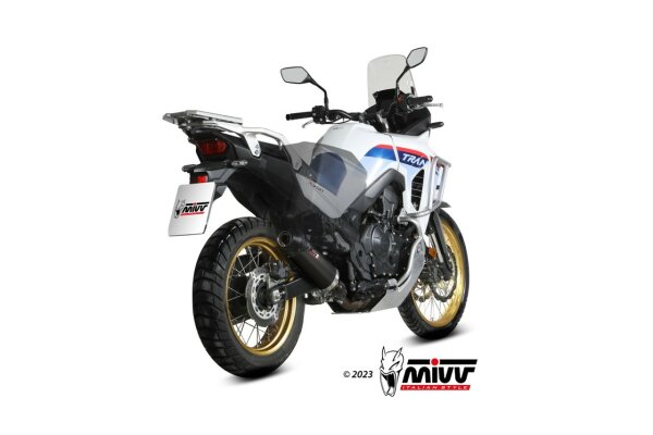 MIVV Oval Edelstahl schwarz HONDA XL750 TRANSALP 23-25