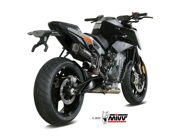 MIVV X-M5 Edelstahl schwarz KTM 790-890 DUKE 18-24