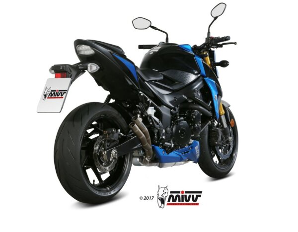 MIVV DOUBLE GUN Edelstahl SUZUKI GSX-S 750 17-20