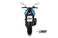 MIVV SR-1 Edelstahl schwarz SUZUKI GSX-8 S 22-24