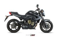 MIVV DOUBLE GUN Edelstahl schwarz YAMAHA XJ6 / XJ6...