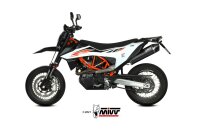 MIVV STR1 Edelstahl schwarz KTM 690 ENDURO R 19-20