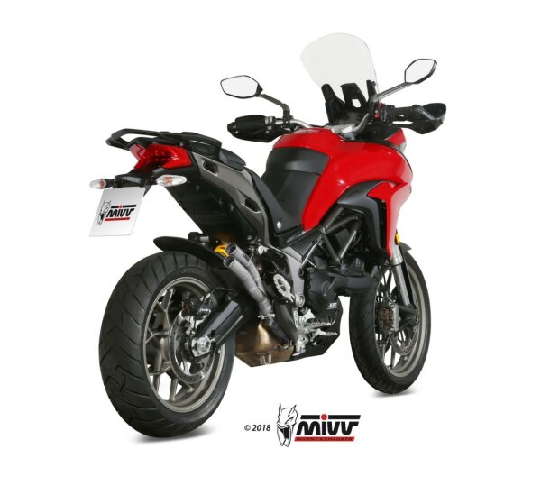 MIVV DOUBLE GUN Edelstahl DUCATI MULTISTRADA 950-1200 - S, V2-S - Enduro 16-24