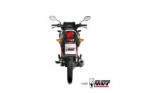 MIVV GP Edelstahl schwarz HONDA CB 125 F 21-24