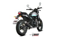 MIVV Oval Edelstahl schwarz ROYAL ENFIELD SCRAM 411-HIMALAYAN 22-24