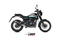 MIVV Oval Edelstahl schwarz ROYAL ENFIELD SCRAM 411-HIMALAYAN 22-24