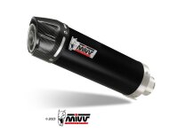 MIVV GP-C Edelstahl schwarz mit Carbonendkappe HONDA FMX 650 2005 > 2006