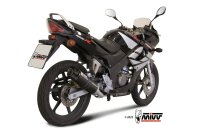 MIVV GP-C Edelstahl schwarz mit Carbonendkappe HONDA CBR...