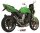 MIVV GP-C Edelstahl schwarz mit Carbonendkappe KAWASAKI Z1000 2003 > 2006