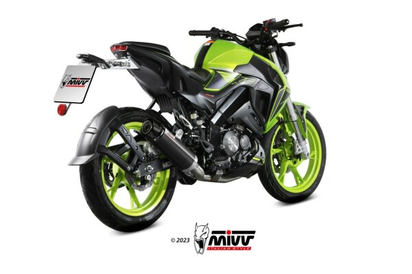 MIVV GP-C Edelstahl schwarz mit Carbonendkappe KEEWAY RKF 125 2021-2024