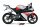 MIVV GP-C Edelstahl schwarz mit Carbonendkappe YAMAHA YZF R125 2008 > 2013