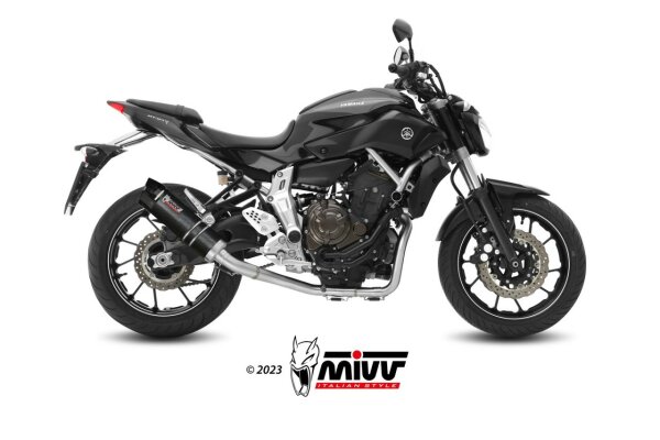MIVV GP-C Carbon mit Carbonendkappe YAMAHA MT-07 / FZ-07 2014 > 2023