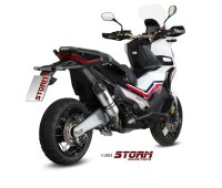 STORM by MIVV GP-C Edelstahl schwarz HONDA CB 125 R 21-23