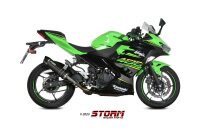 STORM by MIVV GP-C Edelstahl schwarz KAWASAKI NINJA 400 18-23