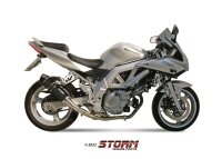 STORM by MIVV GP-C Edelstahl schwarz SUZUKI SV 650 2003 > 03