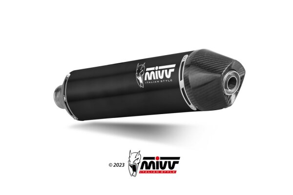 MIVV STR-1 Edelstahl schwarz HUSQVARNA 701 Enduro-Supermoto 21-24