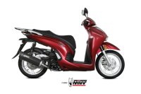 MIVV MOVER Edelstahl schwarz mit Kat HONDA ADV-SH-FORZA 350 22-24