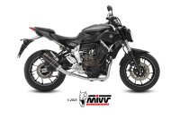 MIVV GP-C Edelstahl schwarz mit Carbonendkappe YAMAHA...