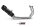 MIVV GP-C Edelstahl schwarz mit Carbonendkappe YAMAHA MT-07 / FZ-07 2014 > 2023
